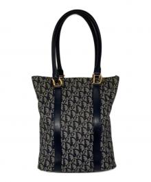 Christian Dior（クリスチャン ディオール）の古着「トロッターキャンバストートバッグ」｜ネイビー