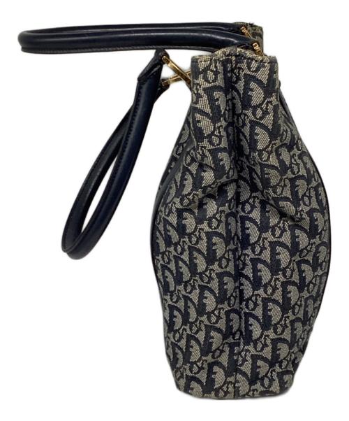 Christian Dior（クリスチャン ディオール）Christian Dior (クリスチャン ディオール) トロッターキャンバストートバッグ ネイビーの古着・服飾アイテム