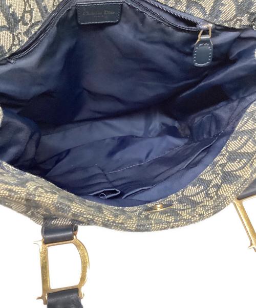 Christian Dior（クリスチャン ディオール）Christian Dior (クリスチャン ディオール) トロッターキャンバストートバッグ ネイビーの古着・服飾アイテム