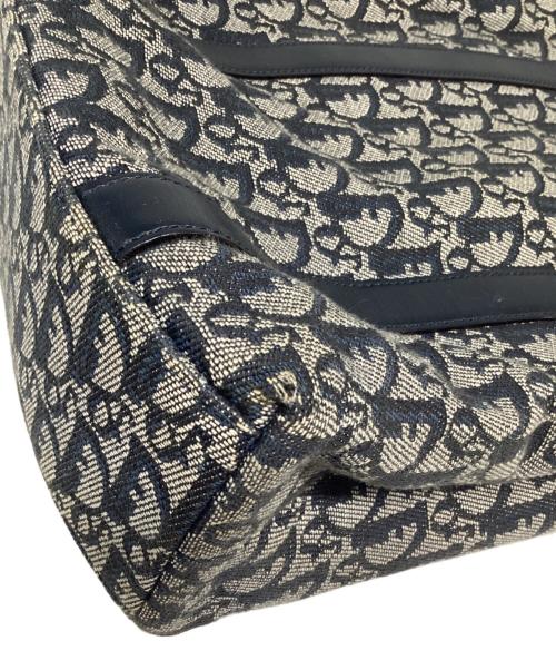 Christian Dior（クリスチャン ディオール）Christian Dior (クリスチャン ディオール) トロッターキャンバストートバッグ ネイビーの古着・服飾アイテム