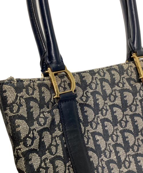 Christian Dior（クリスチャン ディオール）Christian Dior (クリスチャン ディオール) トロッターキャンバストートバッグ ネイビーの古着・服飾アイテム