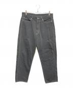 Graphpaperグラフペーパー）の古着「デニムファイブポケットパンツ」｜グレー
