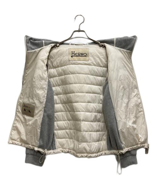 HERNO（ヘルノ）HERNO (ヘルノ) ハイブリッドライトダウンパーカー ホワイト サイズ:42の古着・服飾アイテム