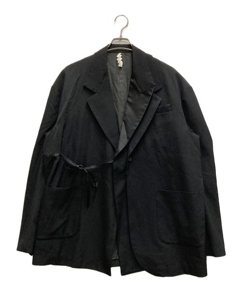 SOSHIOTSUKI（ソウシ オオツキ）SOSHIOTSUKI (ソウシ オオツキ) DOUBLE SMOKING JACKET ブラック サイズ:44の古着・服飾アイテム