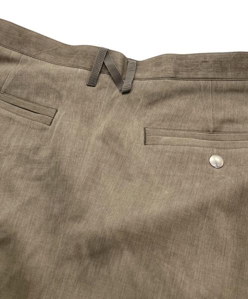 nulabel（ニューレーベル）nulabel (ニューレーベル) NULABEL ナチュラルダイウールギャバジン ジップTRS グレー サイズ:Ｍの古着・服飾アイテム