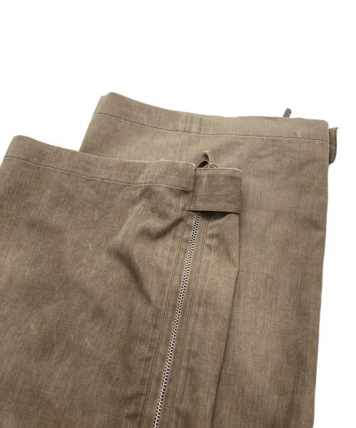 nulabel（ニューレーベル）nulabel (ニューレーベル) NULABEL ナチュラルダイウールギャバジン ジップTRS グレー サイズ:Ｍの古着・服飾アイテム