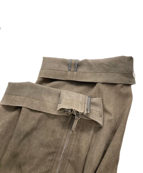 nulabel（ニューレーベル）nulabel (ニューレーベル) NULABEL ナチュラルダイウールギャバジン ジップTRS グレー サイズ:Ｍの古着・服飾アイテム