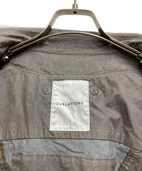 SUBLATIONS（サブレーションズ）SUBLATIONS (サブレーションズ) GARMENT DYED TACTICAL JACKET グレー サイズ:2の古着・服飾アイテム