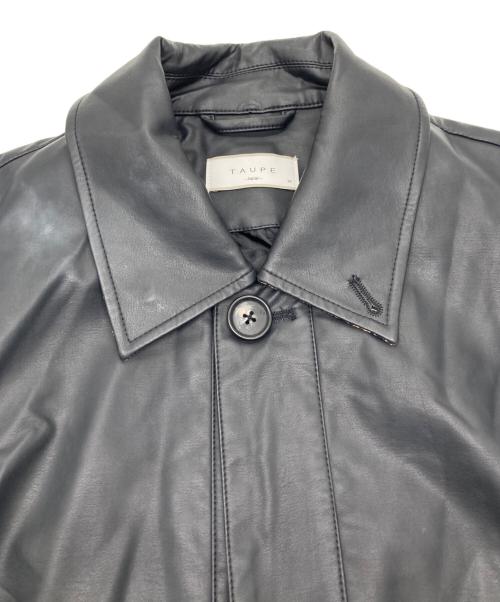 taupe（トープ）taupe (トープ) アンティークレザーハーフコート ブラック サイズ:03の古着・服飾アイテム