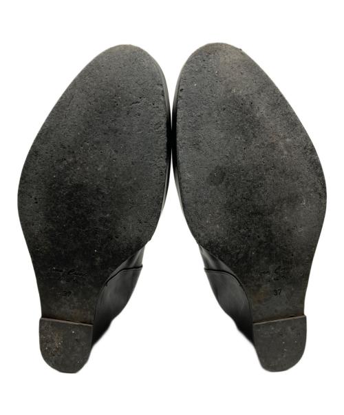 ANN DEMEULEMEESTER（アンドゥムルメステール）ANN DEMEULEMEESTER (アンドゥムルメステール) サイドジップブーツ ブラック サイズ:37の古着・服飾アイテム