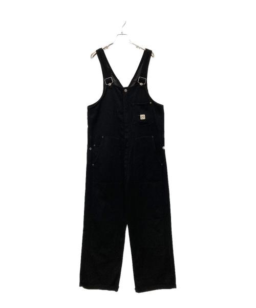 anachronorm（アナクロノーム）anachronorm (アナクロノーム) ウールダブルニーオーバオール ブラック サイズ:FREEの古着・服飾アイテム