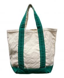 L.L.Bean（エルエルビーン）の古着「70-80`Sスモールトートバッグ」｜ベージュ×グリーン