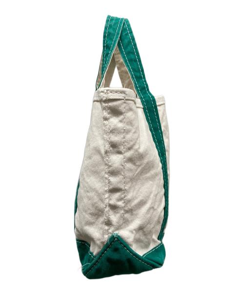 L.L.Bean（エルエルビーン）L.L.Bean (エルエルビーン) 70-80`Sスモールトートバッグ ベージュ×グリーンの古着・服飾アイテム