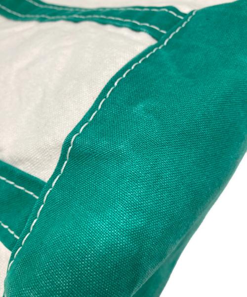 L.L.Bean（エルエルビーン）L.L.Bean (エルエルビーン) 70-80`Sスモールトートバッグ ベージュ×グリーンの古着・服飾アイテム