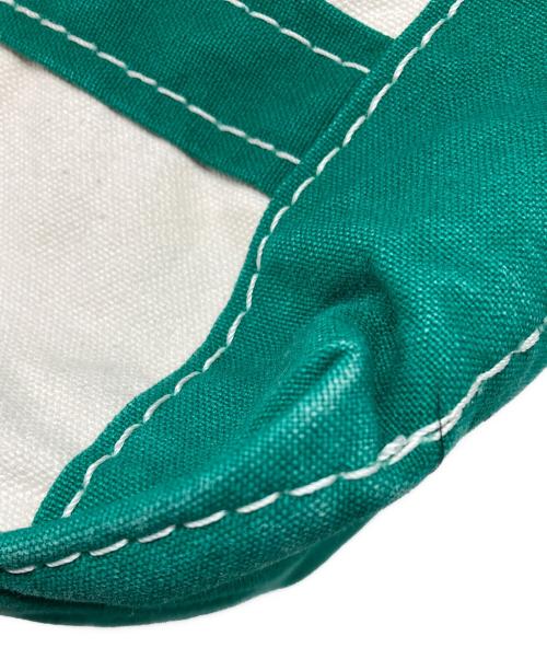 L.L.Bean（エルエルビーン）L.L.Bean (エルエルビーン) 70-80`Sスモールトートバッグ ベージュ×グリーンの古着・服飾アイテム