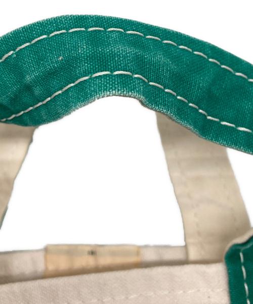 L.L.Bean（エルエルビーン）L.L.Bean (エルエルビーン) 70-80`Sスモールトートバッグ ベージュ×グリーンの古着・服飾アイテム