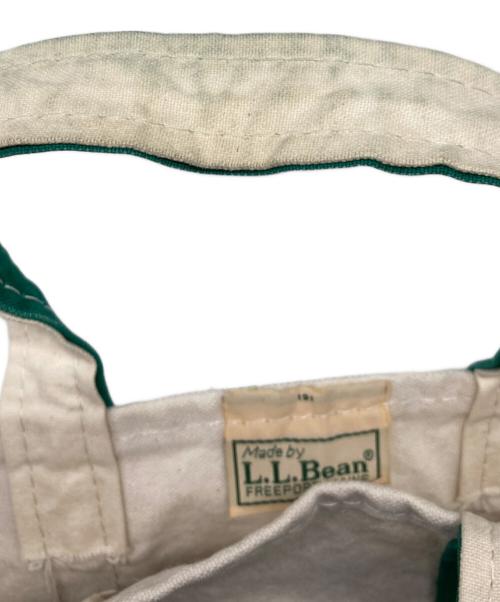 L.L.Bean（エルエルビーン）L.L.Bean (エルエルビーン) 70-80`Sスモールトートバッグ ベージュ×グリーンの古着・服飾アイテム