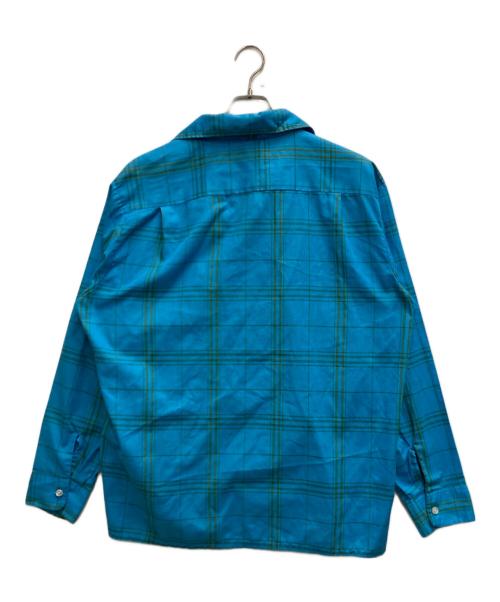 TOWN CRAFT（タウンクラフト）TOWN CRAFT (タウンクラフト) 60's チェックオープンカラーシャツ ブルー サイズ:16-16 1/2の古着・服飾アイテム