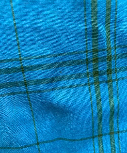 TOWN CRAFT（タウンクラフト）TOWN CRAFT (タウンクラフト) 60's チェックオープンカラーシャツ ブルー サイズ:16-16 1/2の古着・服飾アイテム