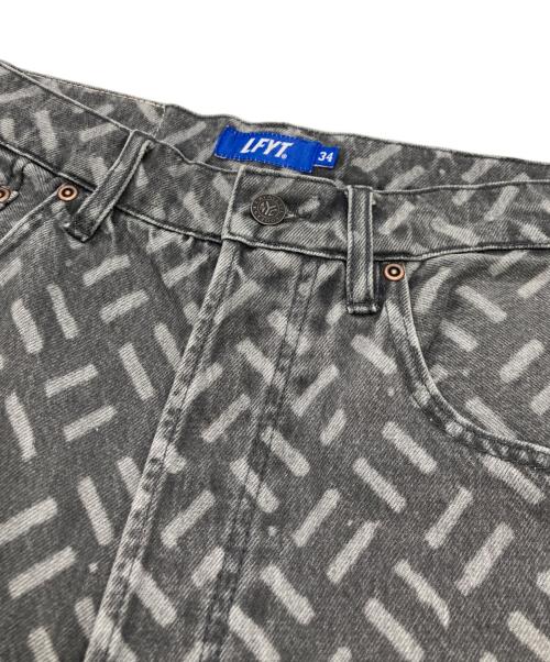 Lafayette（ラファイエット）Lafayette (ラファイエット) レーザー ウォッシュ加工 デニムパンツ グレー サイズ:86cm (W34)の古着・服飾アイテム