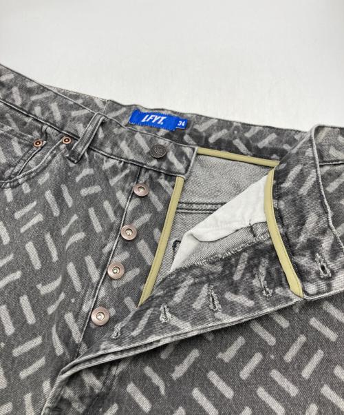 Lafayette（ラファイエット）Lafayette (ラファイエット) レーザー ウォッシュ加工 デニムパンツ グレー サイズ:86cm (W34)の古着・服飾アイテム