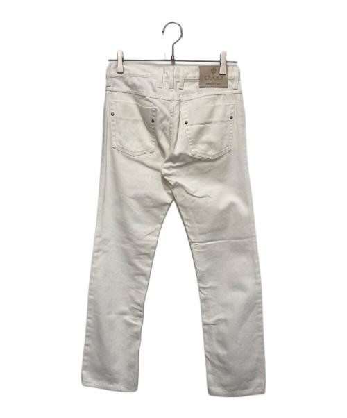 GUCCI（グッチ）GUCCI (グッチ) ホワイトデニムパンツ ホワイト サイズ:44の古着・服飾アイテム