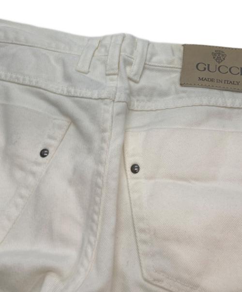 GUCCI（グッチ）GUCCI (グッチ) ホワイトデニムパンツ ホワイト サイズ:44の古着・服飾アイテム