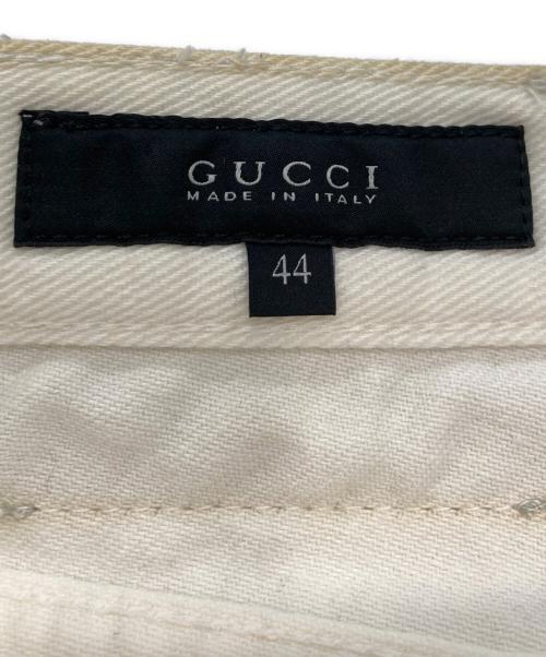 GUCCI（グッチ）GUCCI (グッチ) ホワイトデニムパンツ ホワイト サイズ:44の古着・服飾アイテム