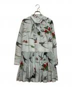 RED VALENTINOレッドヴァレンティノ）の古着「ボウタイワンピース」｜ブルー