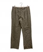 ISSEY MIYAKE MENイッセイミヤケメン）の古着「ウールリネンパンツ」｜ベージュ