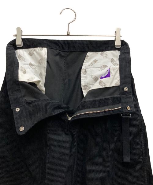 THE NORTHFACE PURPLELABEL（ザ・ノースフェイス パープルレーベル）THE NORTHFACE PURPLELABEL (ザ・ノースフェイス パープルレーベル) Corduroy Wide Tapered Pants ブラック サイズ:32の古着・服飾アイテム