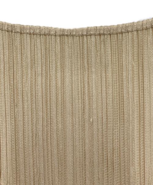 PLEATS PLEASE（プリーツプリーズ）PLEATS PLEASE (プリーツプリーズ) ノースリーブカットソー ベージュ サイズ:3の古着・服飾アイテム