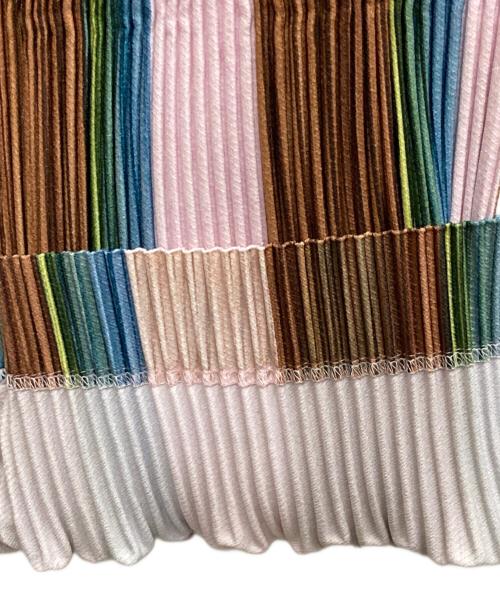HOMME PLISSE ISSEY MIYAKE（オム プリッセ イッセイ ミヤケ）HOMME PLISSE ISSEY MIYAKE (オム プリッセ イッセイ ミヤケ) JERSEY BOTTOMS ピンク×ブラウン サイズ:2の古着・服飾アイテム