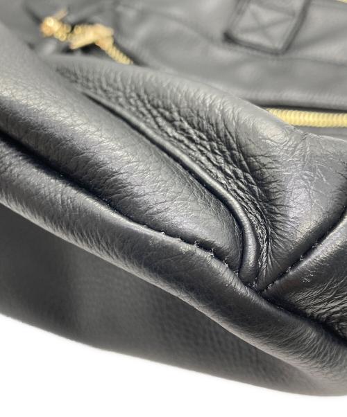 OUTDOOR PRODUCTS（アウトドア プロダクツ）OUTDOOR PRODUCTS (アウトドア プロダクツ) Firsthand (ファーストハンド) SPレザーヘルメットバッグ ブラックの古着・服飾アイテム