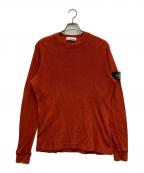 STONE ISLANDストーンアイランド）の古着「ワッフルLS/ TEE」｜オレンジ