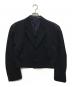 COMME des GARCONS HOMME PLUS（コムデギャルソンオムプリュス）の古着「ウールギャバクロップドジャケット」｜ネイビー
