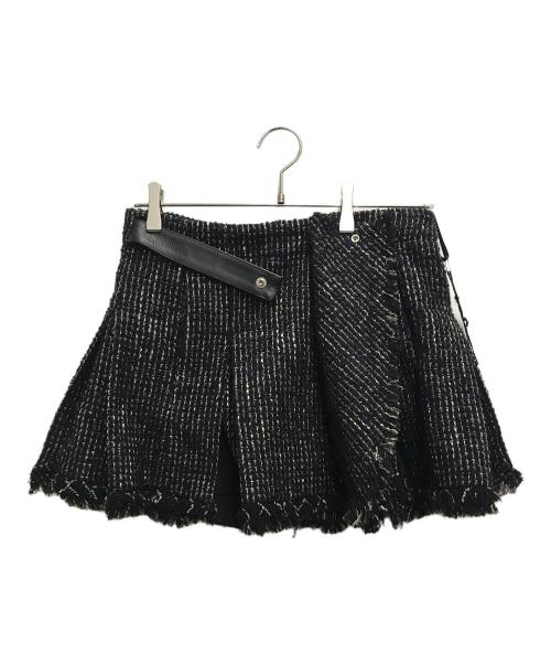 sacai（サカイ）sacai (サカイ) Tweed Shorts ネイビー サイズ:1の古着・服飾アイテム