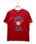 maison kitsuneメゾンキツネ）の古着「半袖Tシャツ」｜レッド