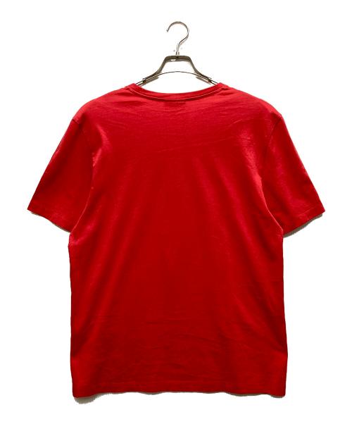 maison kitsune（メゾンキツネ）maison kitsune (メゾンキツネ) 半袖Tシャツ レッド サイズ:Lの古着・服飾アイテム