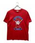 maison kitsune（メゾンキツネ）の古着「半袖Tシャツ」｜レッド