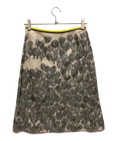 mina perhonen（ミナ ペルホネン）mina perhonen (ミナ ペルホネン) FOREST GATEスカート ベージュ サイズ:表記無しの古着・服飾アイテム