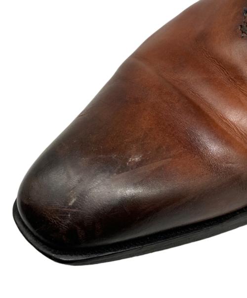 FRANCESCO BENIGNO（フランチェスコ・ベニーニョ）francesco benigno (フランチェスコ・ベニーニョ) ホールカットコンビネーションシューズ ブラウン×ブルー サイズ:6の古着・服飾アイテム