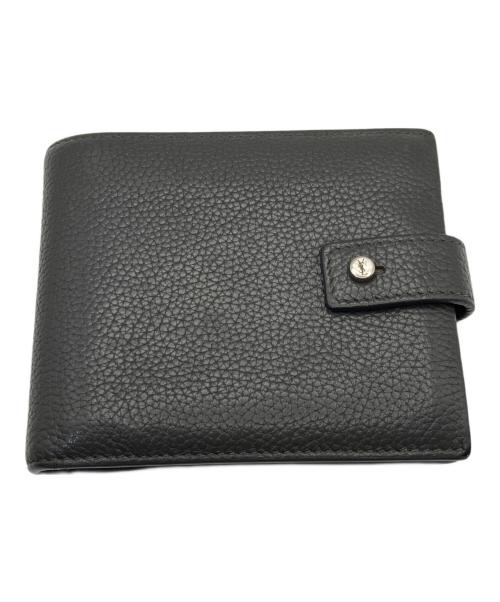 Saint Laurent Paris（サンローランパリ）Saint Laurent Paris (サンローランパリ) 2つ折り財布 グレーの古着・服飾アイテム