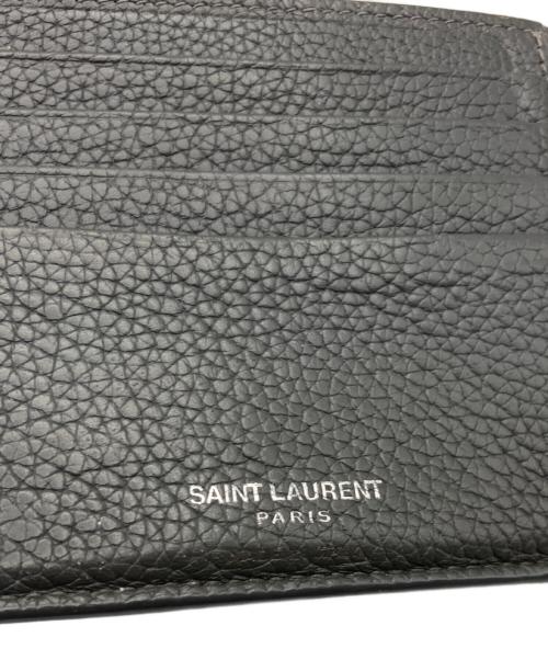 Saint Laurent Paris（サンローランパリ）Saint Laurent Paris (サンローランパリ) 2つ折り財布 グレーの古着・服飾アイテム