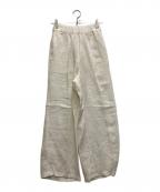 DEUXIEME CLASSEドゥーズィエム クラス）の古着「Handsome リネン パンツ」｜ホワイト