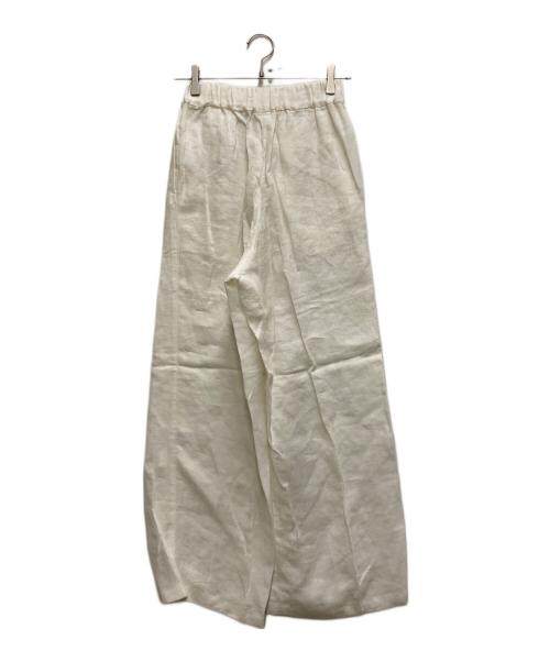 DEUXIEME CLASSE（ドゥーズィエム クラス）Deuxieme Classe (ドゥーズィエム クラス) Handsome リネン パンツ ホワイト サイズ:36の古着・服飾アイテム