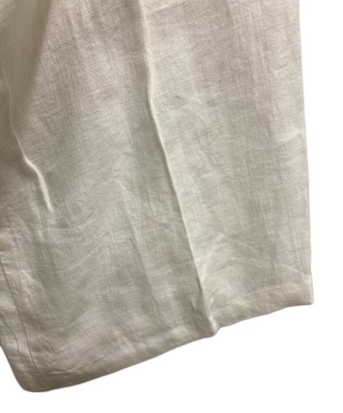 DEUXIEME CLASSE（ドゥーズィエム クラス）Deuxieme Classe (ドゥーズィエム クラス) Handsome リネン パンツ ホワイト サイズ:36の古着・服飾アイテム