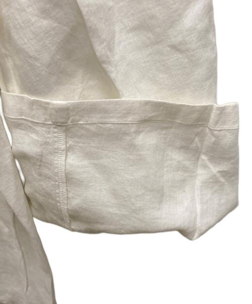 DEUXIEME CLASSE（ドゥーズィエム クラス）Deuxieme Classe (ドゥーズィエム クラス) Handsome リネン パンツ ホワイト サイズ:36の古着・服飾アイテム