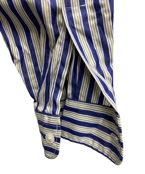 COOTIE PRODUCTIONS（クーティープロダクツ）COOTIE PRODUCTIONS (クーティープロダクツ) Stripe Broad L/S Shirt ブルー サイズ:Mの古着・服飾アイテム