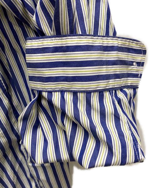 COOTIE PRODUCTIONS（クーティープロダクツ）COOTIE PRODUCTIONS (クーティープロダクツ) Stripe Broad L/S Shirt ブルー サイズ:Mの古着・服飾アイテム